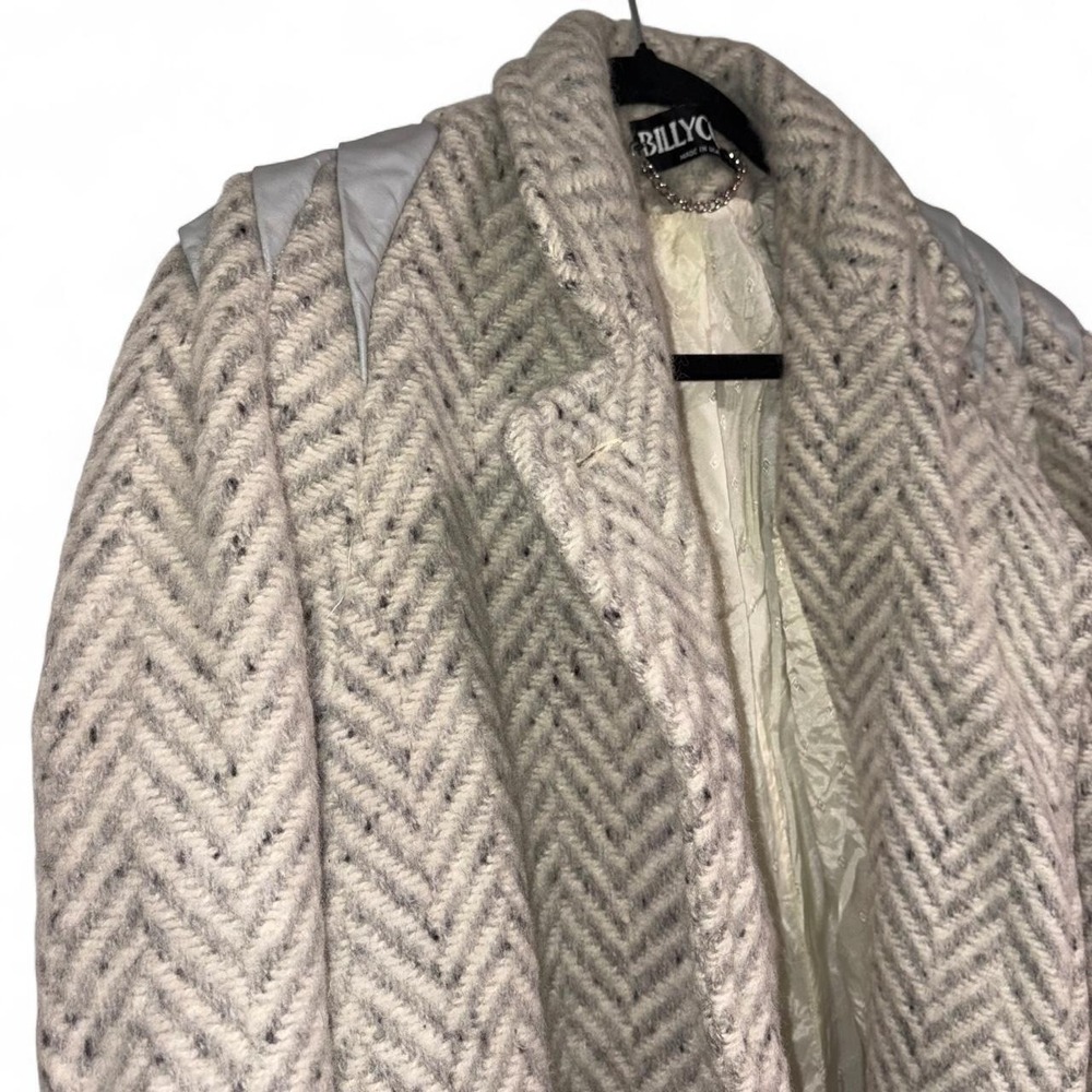 Vintage Herringbone Billycoat Overcoat Women Made in USA - Picture 7 of 8
